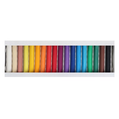 Пастель сухая, набор 18 цветов, Hard, Calligrata, D-8.5 мм /L-65 мм, круглое сечение, художественная