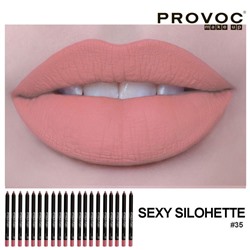 Provoc гелевая подводка в карандаше для губ Semi-Permanent Gel Lip Liner 35 sexy silohette