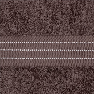 Полотенце махровое Лондон 30х60см, серо-коричневый, 100% хлопок100%, 430г/м