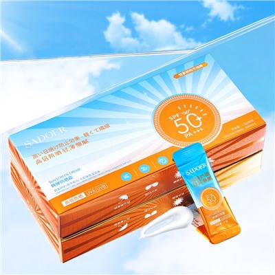 Солнцезащитный крем для лица и тела SPF 50 Sadoer , 1 саше 1,5 гр.