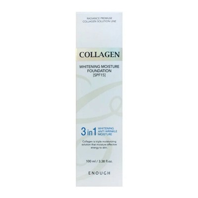 Enough Увлажняющий тональный крем 3 в 1 №21 / Collagen Whitening Moisture Foundation, 100 мл