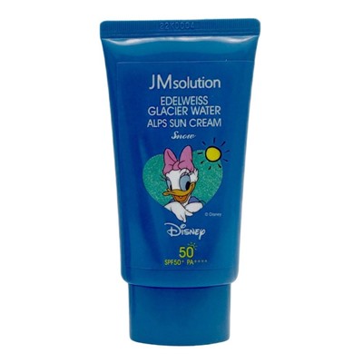 Jmsolution Охлаждающий солнцезащитный крем SPF50+/PA++++ / Edelweiss Glacier Water Alps Moist Suncream Snow Disney Daisy Duck, 50 мл