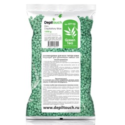 Depiltouch Натуральный пленочный воск Green Tea с ароматом зелёного чая 1000 г