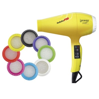 BaByliss Профессиональный фен / Luminoso Giallo Ionic, желтый, 2100 Вт