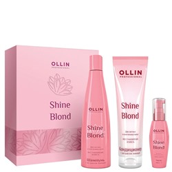 Набор для ухода за волосами Shine Blond OLLIN 600 мл