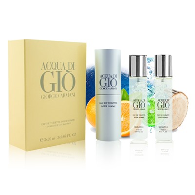 GIORGIO ARMANI ACQUA DI GIO POUR HOMME, Edt, 3x20 ml (муж)