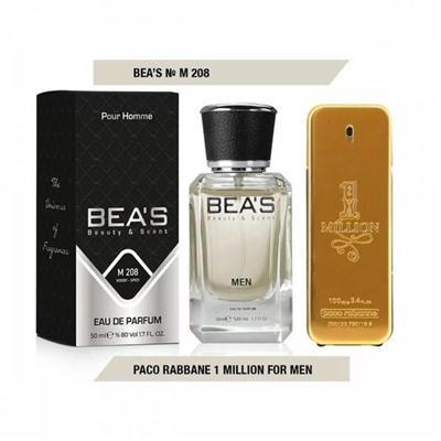 BEA'S 208 - Paco Rabanne 1 Million (для мужчин)  50ml