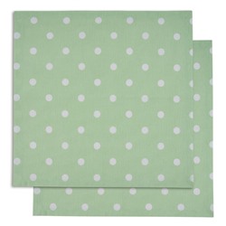 Салфетка сервировочная Green polka dot, размер 40х40 см, цвет зеленый