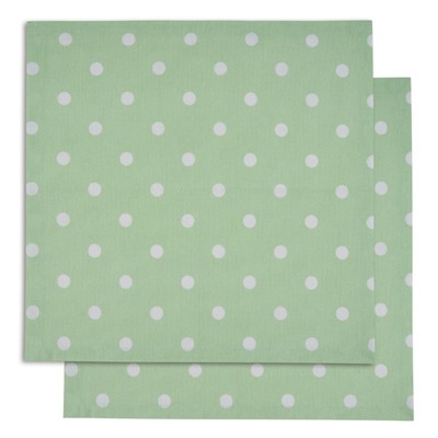 Салфетка сервировочная Green polka dot, размер 40х40 см, цвет зеленый