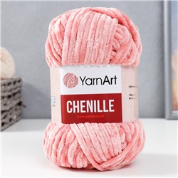 Пряжа "Chenille" 100% микрополиэстер 90м/100гр (564 розовый)