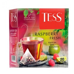 Чай в пирамидках Тесс Raspberry Fresh, черный, 20шт.
