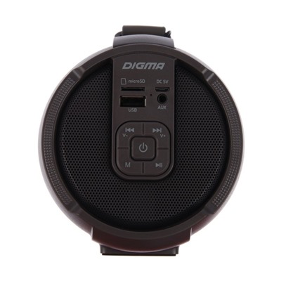 Портативная колонка Digma D-PS1520, 16Вт, BT, microSD,USB,AUX,FM, 1500мАч, камуфляж