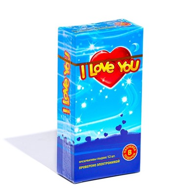 Презервативы I Love You с ароматом фруктов МИКС, 12 шт.