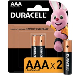 DURACELL Батарейки 2шт, тип AAA, BL