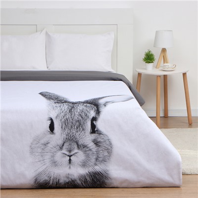 Пододеяльник "Этель" Cute rabbit, 143*215 см, 100% хлопок, бязь