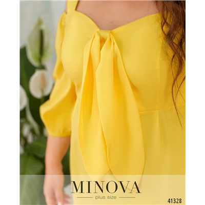 Платье №0138-желтый