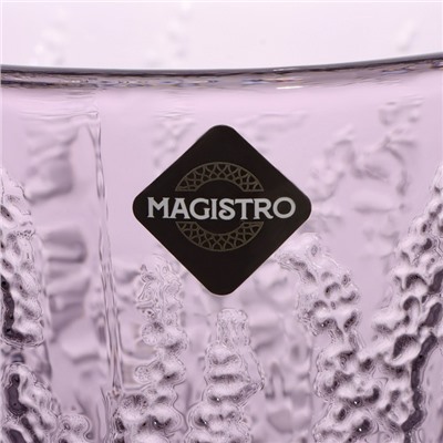 Стакан стеклянный Magistro «Французская лаванда», 300 мл, цвет сиреневый
