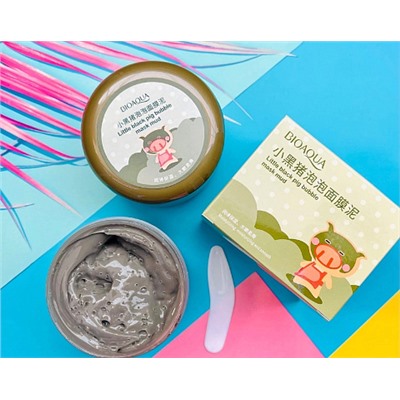 Маска для лица Bioaqua little black pig bubble mask mud