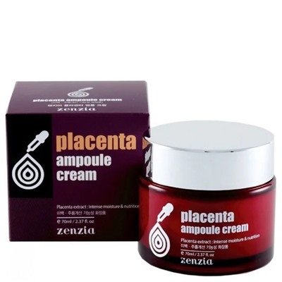 JIGOTT Zenzia Крем для лица ФИТОПЛАЦЕНТА PLACENTA Ampoule Cream 70 мл