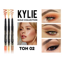 Набор карандашей для глаз KYLIE GOLD COLLECTION, 3 шт, ТОН 02