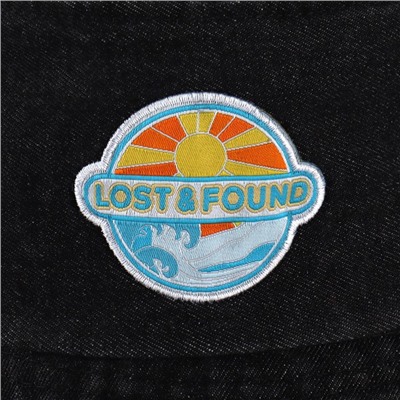 Панама мужская Lost&Found, цвет чёрный, р-р 56