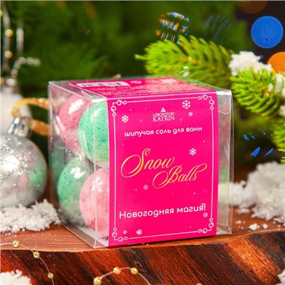 Набор бомбочек для ванн Snow balls "новогодняя магия", 160 г