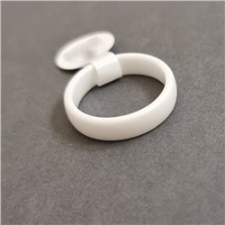 Кольцо керамика, цвет : белый,T000819095, р-р18, арт. 001.295-18