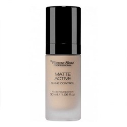 Pierre Rene Матирующая тональная основа / Matte Active Fluid Foundation Clear Light, 01