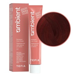 TEFIA Ambient 5.5 Перманентная крем-краска для волос / Светлый брюнет красный, 60 мл