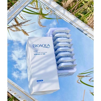 Маска для лица Bioaqua Algae Hyaluronic Acid Mask с экстрактам гиалуроновой кислоты 8 х 7,5мл