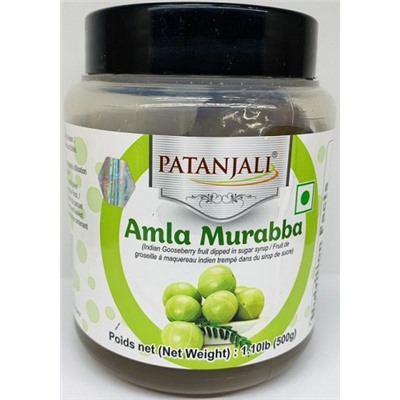 Амла Мурабба Патанджали (плоды индийского крыжовника в сиропе) Amla Murabba Patanjali 500 гр.