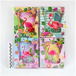 Блокнот Фламинго В шкатулке с замочком и ключами (14,5*18см,50л) NO:HF-856