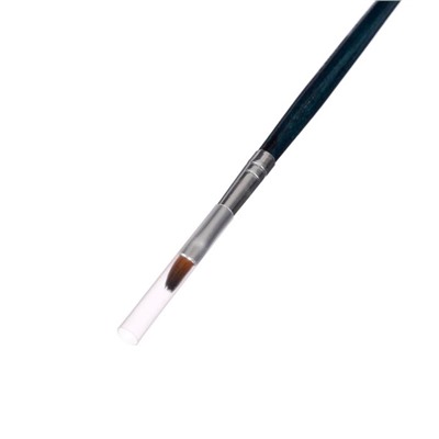 Кисть Синтетика Плоская Malevich Andy № 4, b-4.0 мм L-8 мм (короткая ручка), синий лак 753104