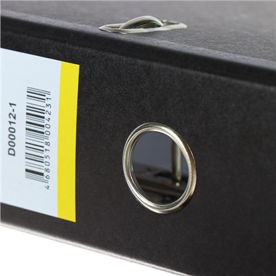 Папка-регистратор А4, 75 мм, Dolce Costa, собранная, с металлическим кольцом, черный мрамор