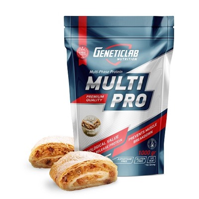 Протеин мультикомпонентный со вкусом штруделя Multi Pro strudel GeneticLab 1000 гр.