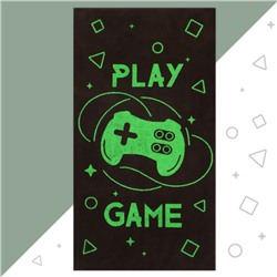 Полотенце махровое Этель Play game, 50х90 см, 100% хлопок, 420 г/м2