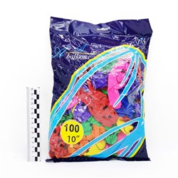 Надувные шарики в упаковке 100шт (смайл)(№MK-9)