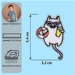 Термоаппликация «Кот», 3,2 × 5,4 см