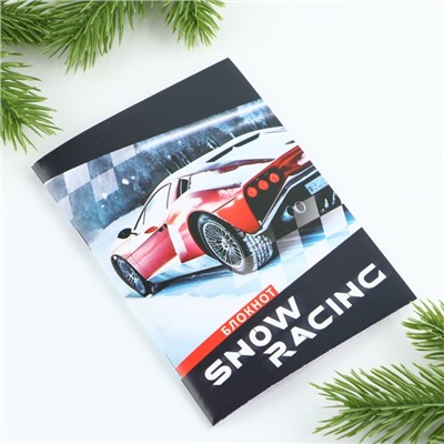 Блокнот А6, 16 л «Snow racing»