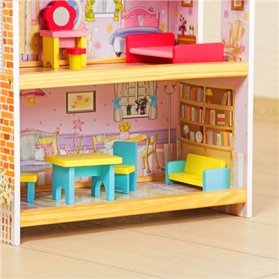Кукольный дом "Миниатюрный", с мебелью
