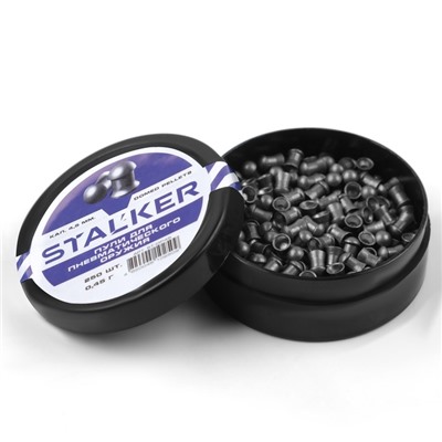 Пули для пневматики "Stalker" Domed pellets, кал. 4,5мм, 0,45гр, 250шт