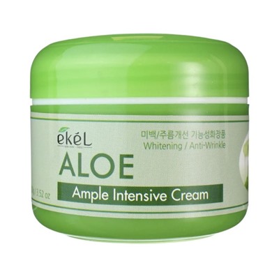 Ekel Крем для лица интенсивно увлажняющий с экстрактом алоэ / Ample Intensive Cream Aloe, 100 мл