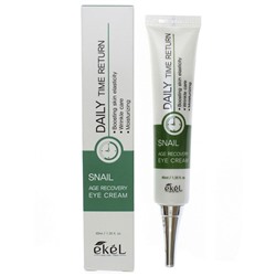 Ekel Крем для век антивозрастной с муцином улитки / Daily Time Return Age Recovery Eye Cream Snail, 40 мл