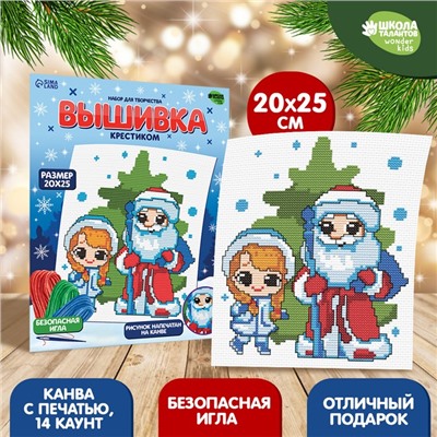 Вышивка крестиком «Счастливый Новый год!», 25 х 20 см