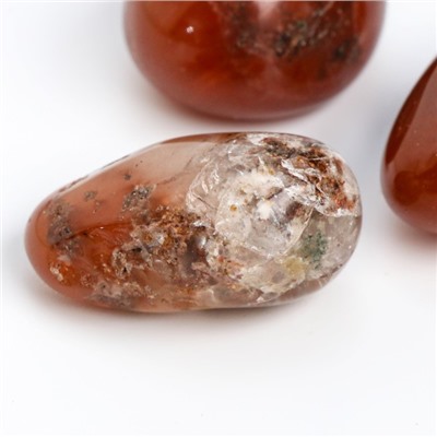 Камень натуральный "Халцедон", 20 г, 3 шт, минерал галтовка