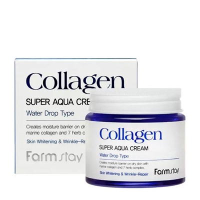 Farm Stay Крем для лица увлажняющий с коллагеном / Collagen Super Aqua Cream, 80 мл