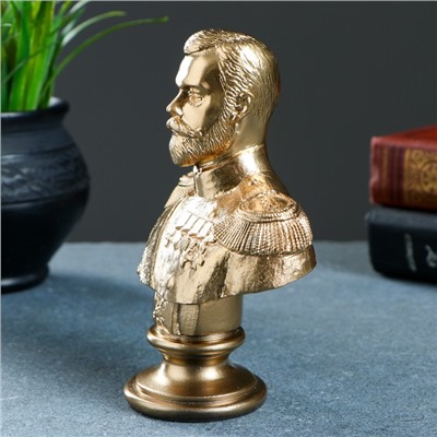 Бюст Николай II бронза 6х14х6см