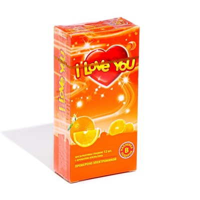 Презервативы I Love You с ароматом фруктов МИКС, 12 шт.