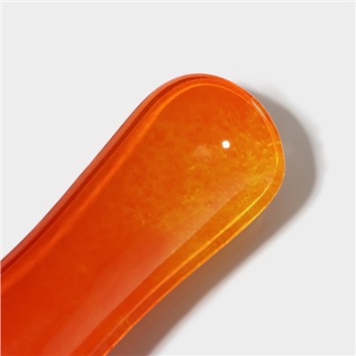 Подставка стеклянная под ложку Доляна «Сочный апельсин», 23,5×8,3×1,5 см