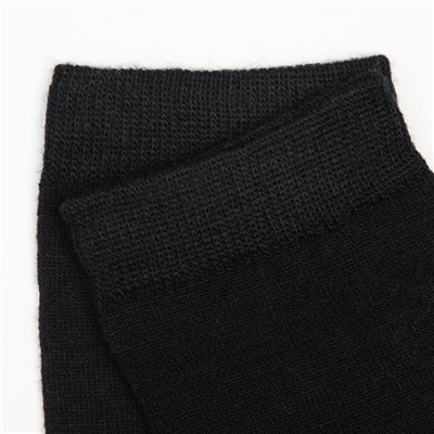 Носки мужские шерстяные «Super fine», цвет чёрный, размер 44-46